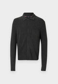 FISHERMAN RIB-KNIT COACH JACKET WITH WOOL Media 1