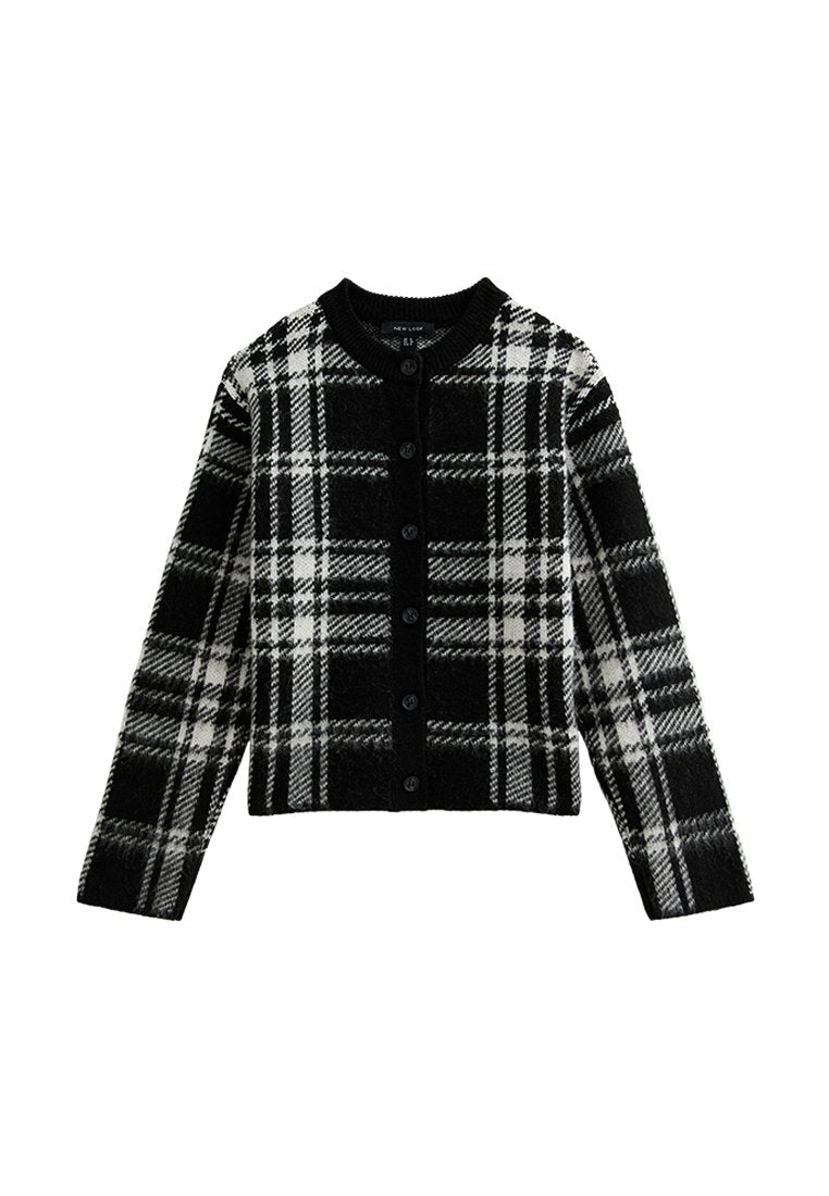 New Look BRUSHED CHECK CREW NECK