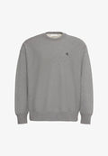Calvin Klein Jeans PRMM TRRY MNGRM CN S - Sweatshirt - med grey htr