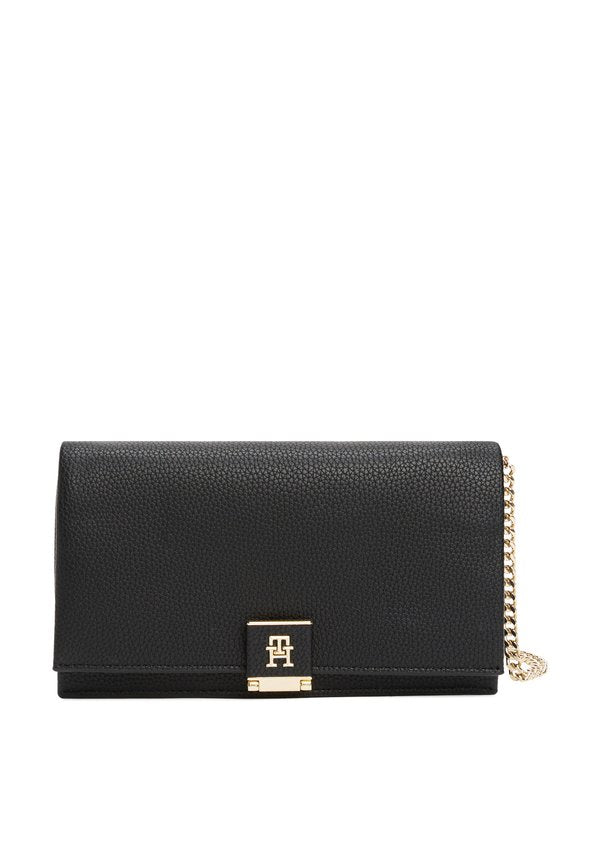 Tommy Hilfiger HER CHAIN CROSSOVER - Cross body bag - black