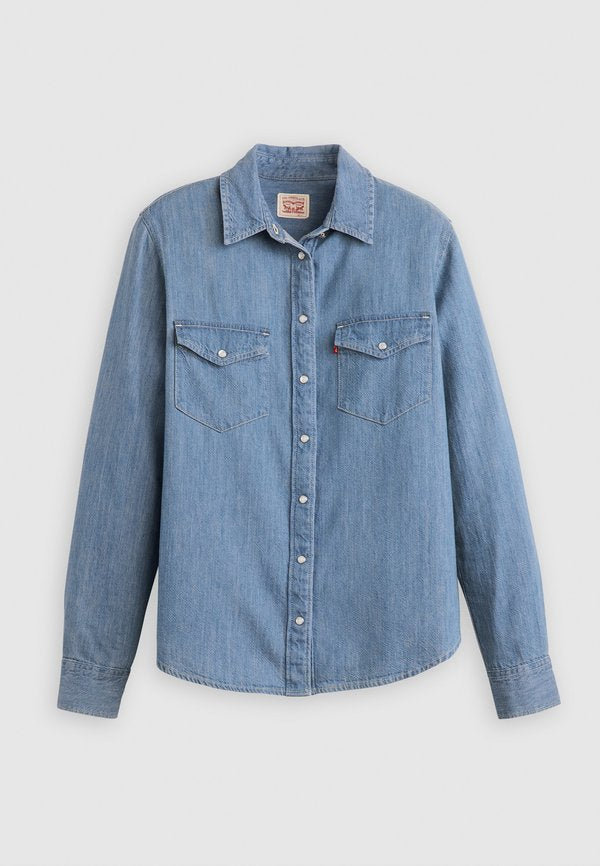 Levi's® ICONIC WESTERN - Button-down blouse - play break linen+ denim