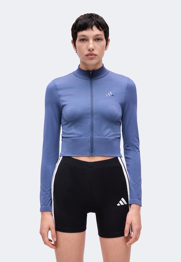 adidas Performance WORKOUT ESSENTIALS ZIP THROUGH JACKET - Training jacket - preloved ink