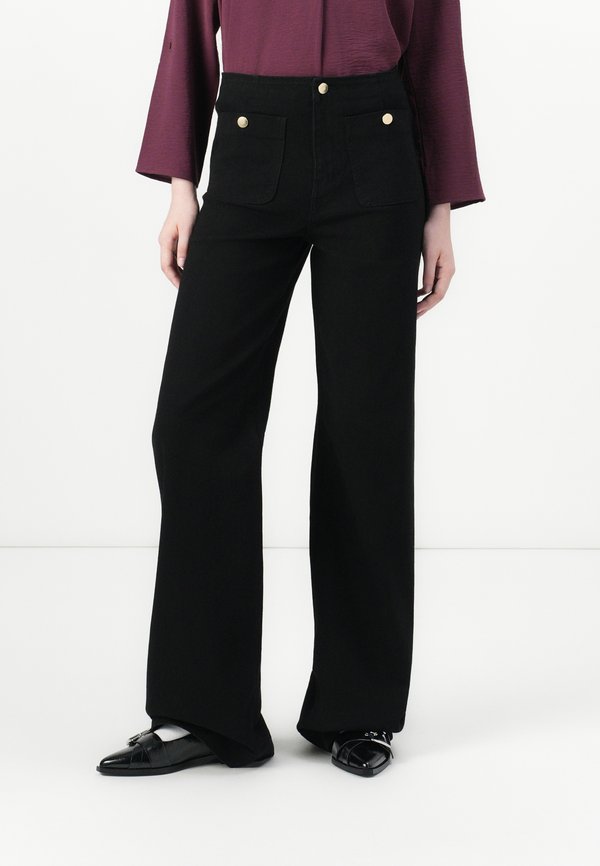 ONLY Wide-fit ONLMADELINE High waist Wide Leg Fit - Wide Leg - black denim