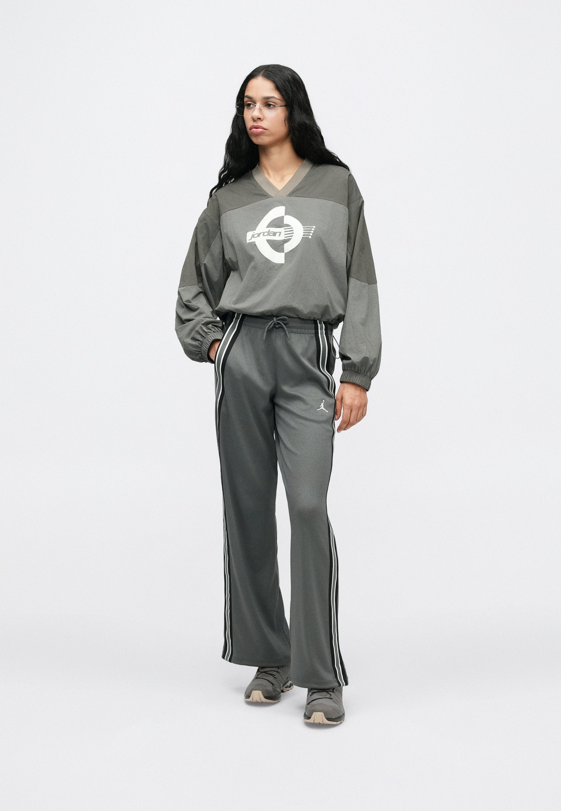 Jordan W J BRK LS WOVEN PO GFX