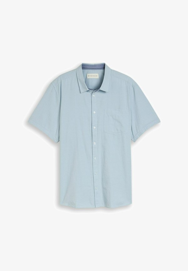 TOM TAILOR Shirt - light blue dot structure
