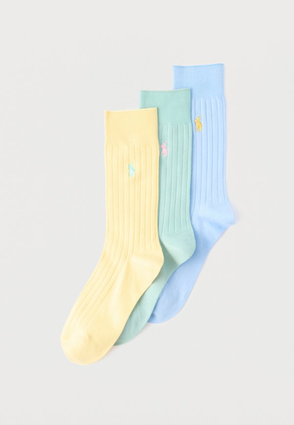 Polo Ralph Lauren RIBBED COTTON-BLEND TROUSER SOCK 3-PACK