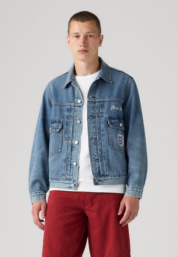 Levi's® FOOTBALL TYPE II TRUCKER - Denim jacket - blue denim