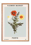 Poster and Frame FLOWER MARKET PORTO