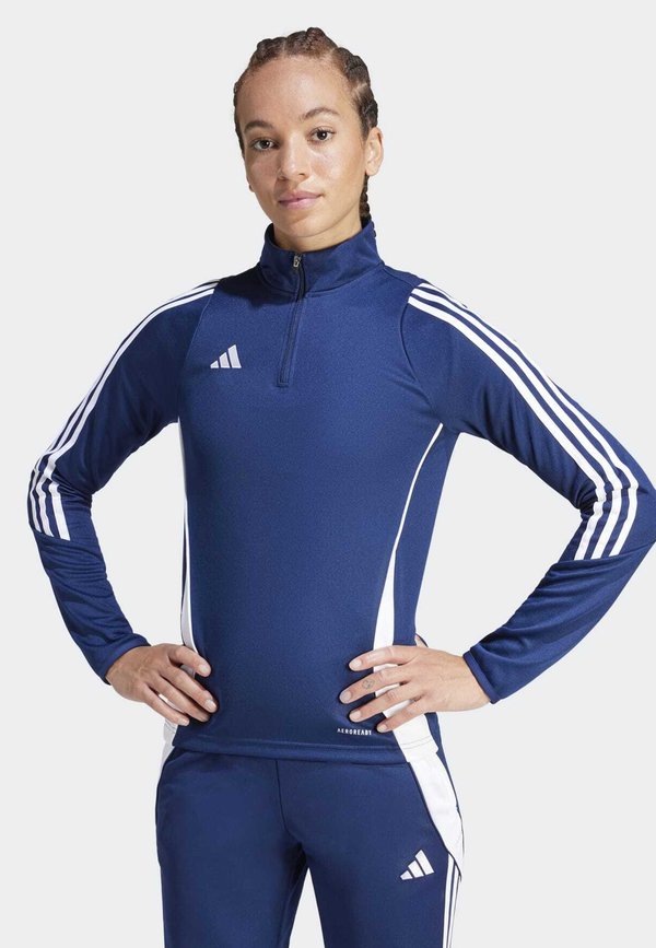adidas Performance TIRO24 TRAINING TOP WOMEN - Long sleeved top - team navy blue white