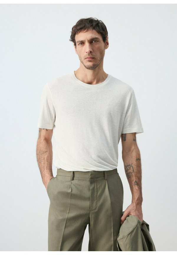 Mango Basic T-shirt - white