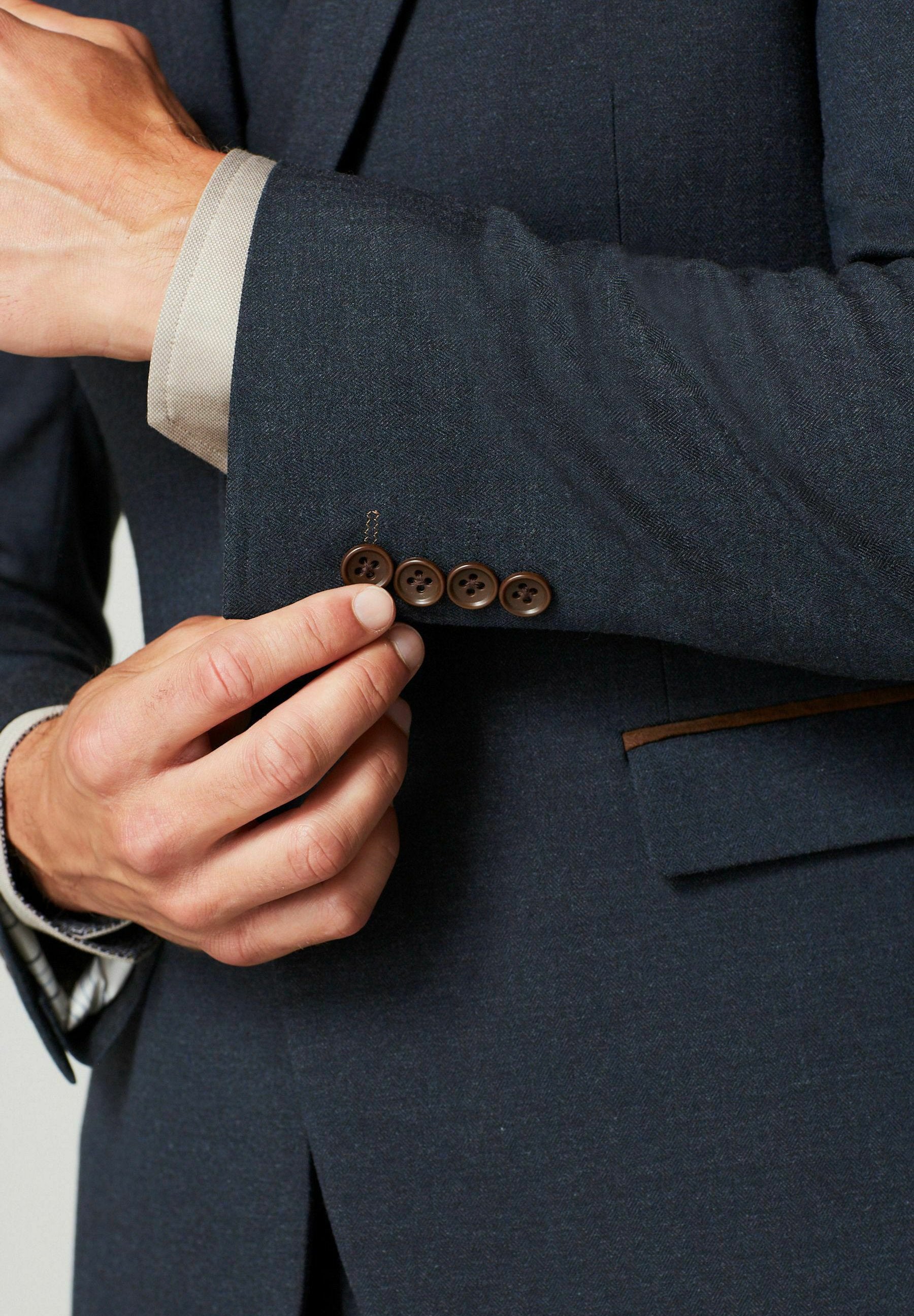 Next TRIMMED HERRINGBONE SUIT: JACKET