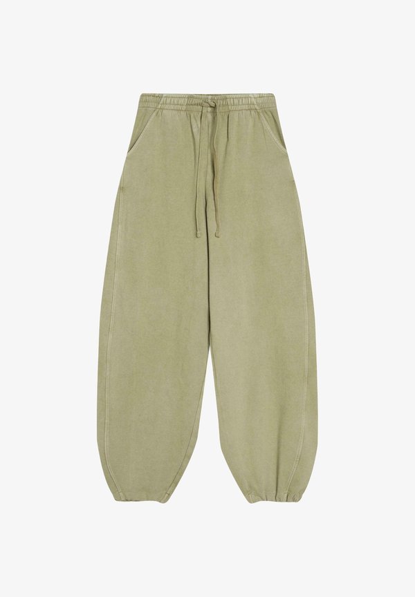 Bershka Tracksuit bottoms - khaki