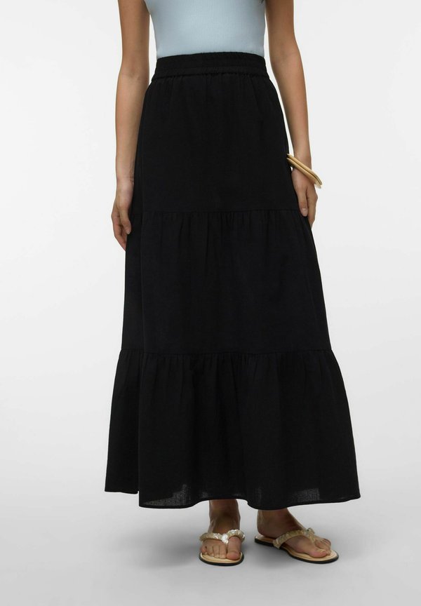 Vero Moda VMDICTHE High waist Long - Maxi skirt - black