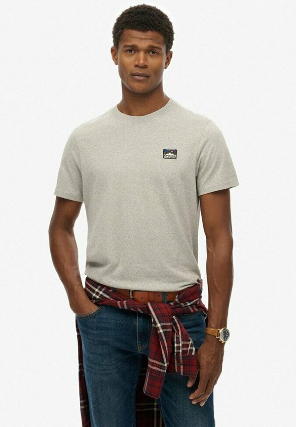 Superdry & Co GREAT OUTDOORS - Basic T-shirt - athletic grey marl