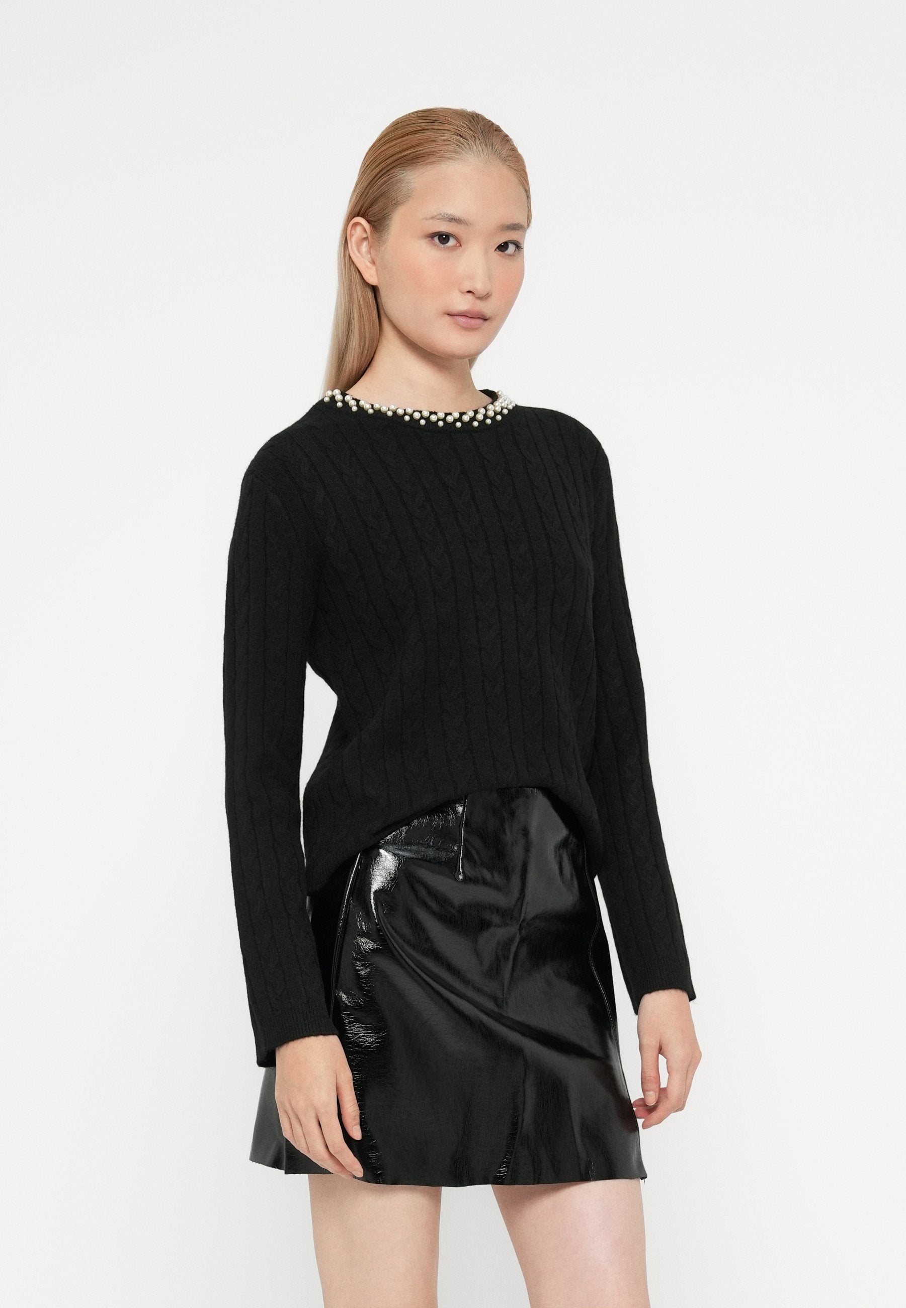 Vero Moda VMLUNA CABLE PEARL PULLOVER