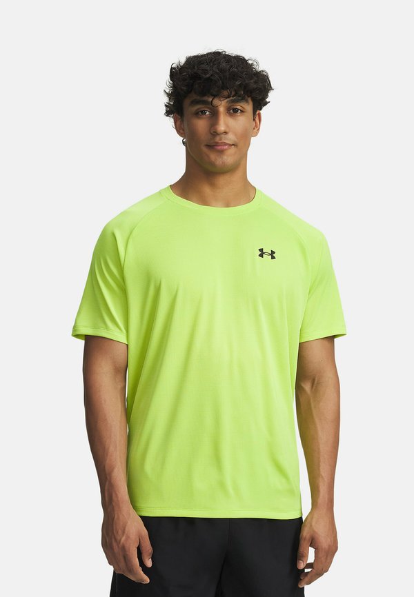 Under Armour TECH TEXTURED - Sports T-shirt - hyper green