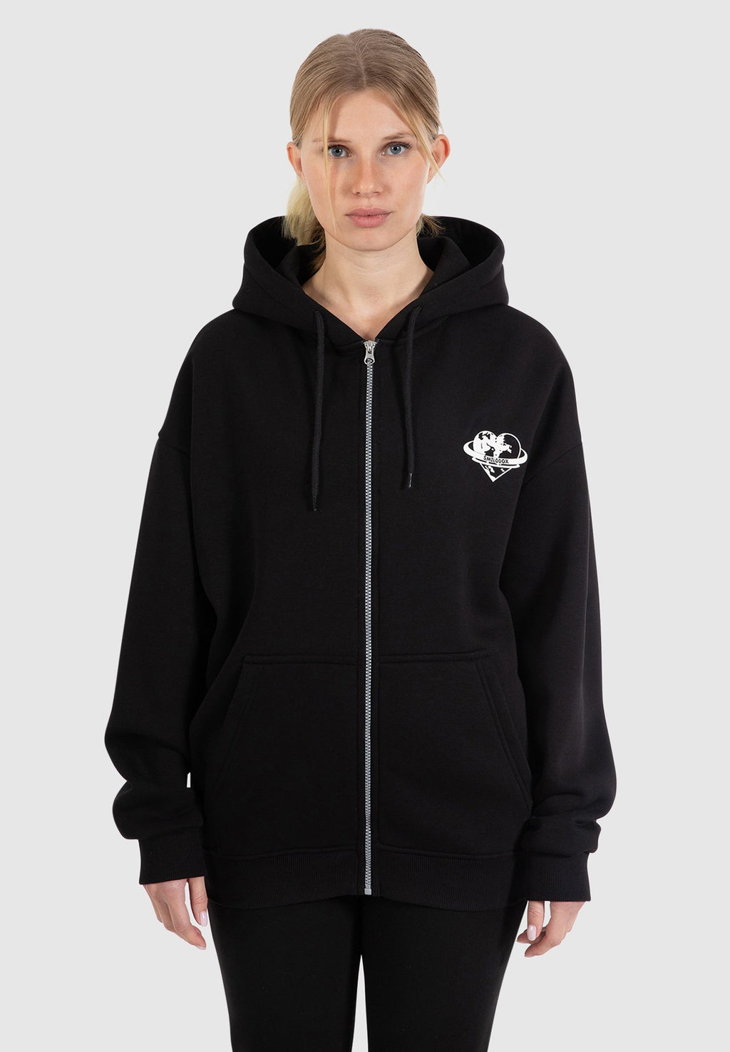 Smilodox AMORA FULL ZIP HOODIE BACK PRINT