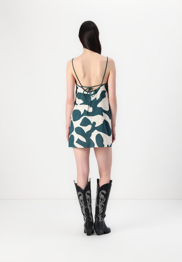 Abercrombie & Fitch Linen Blend Apron Mini Dress