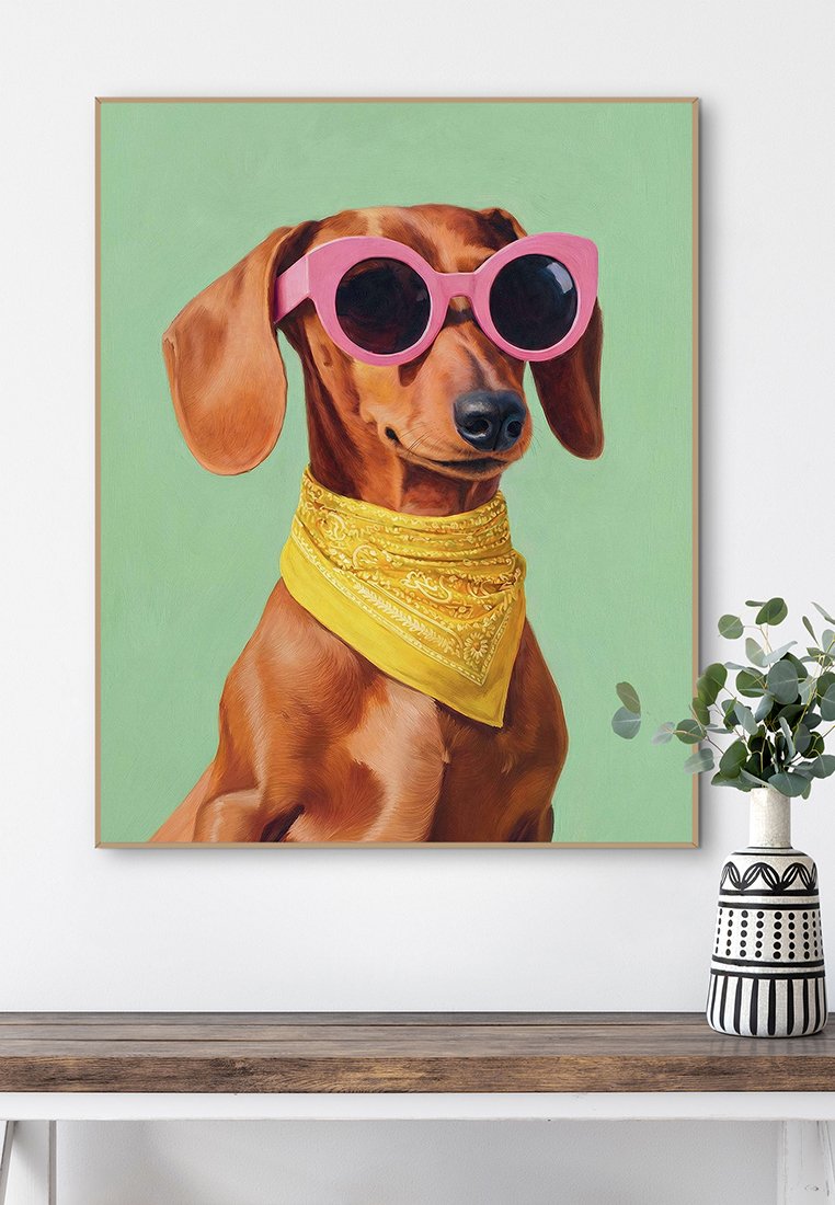 Orange Wallz DACHSHUND