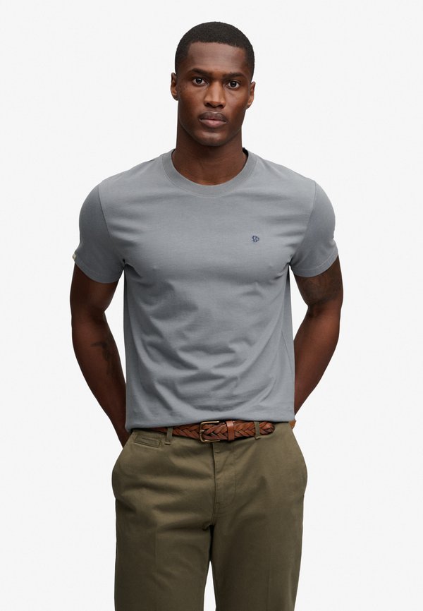 Superdry & Co SUPERDRY ESSENTIAL SD&CO LOGO EMBROIDERED T-SHIRT.. - Basic T-shirt - stormy weather blue navy