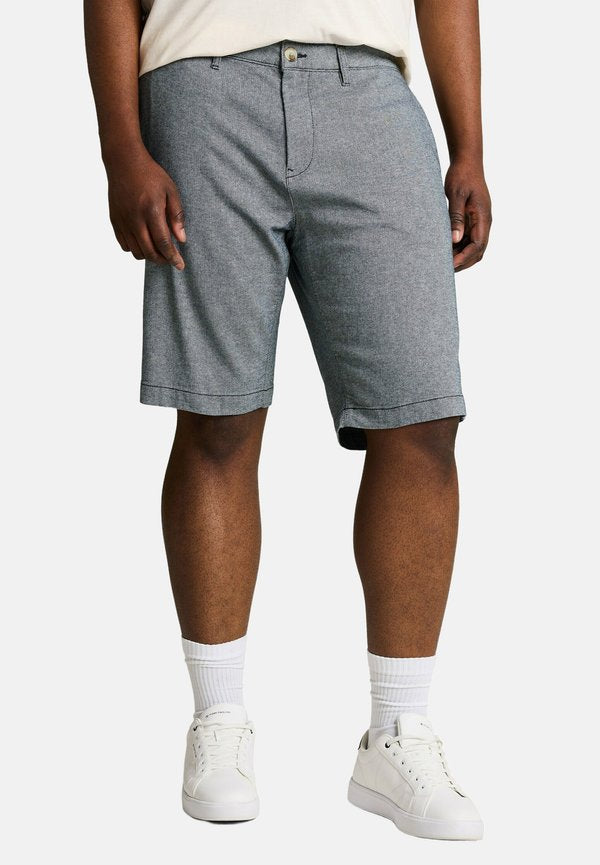 TOM TAILOR PLUS SIZE - CHINO SHORTS MIT STRETCH - Shorts - navy structure