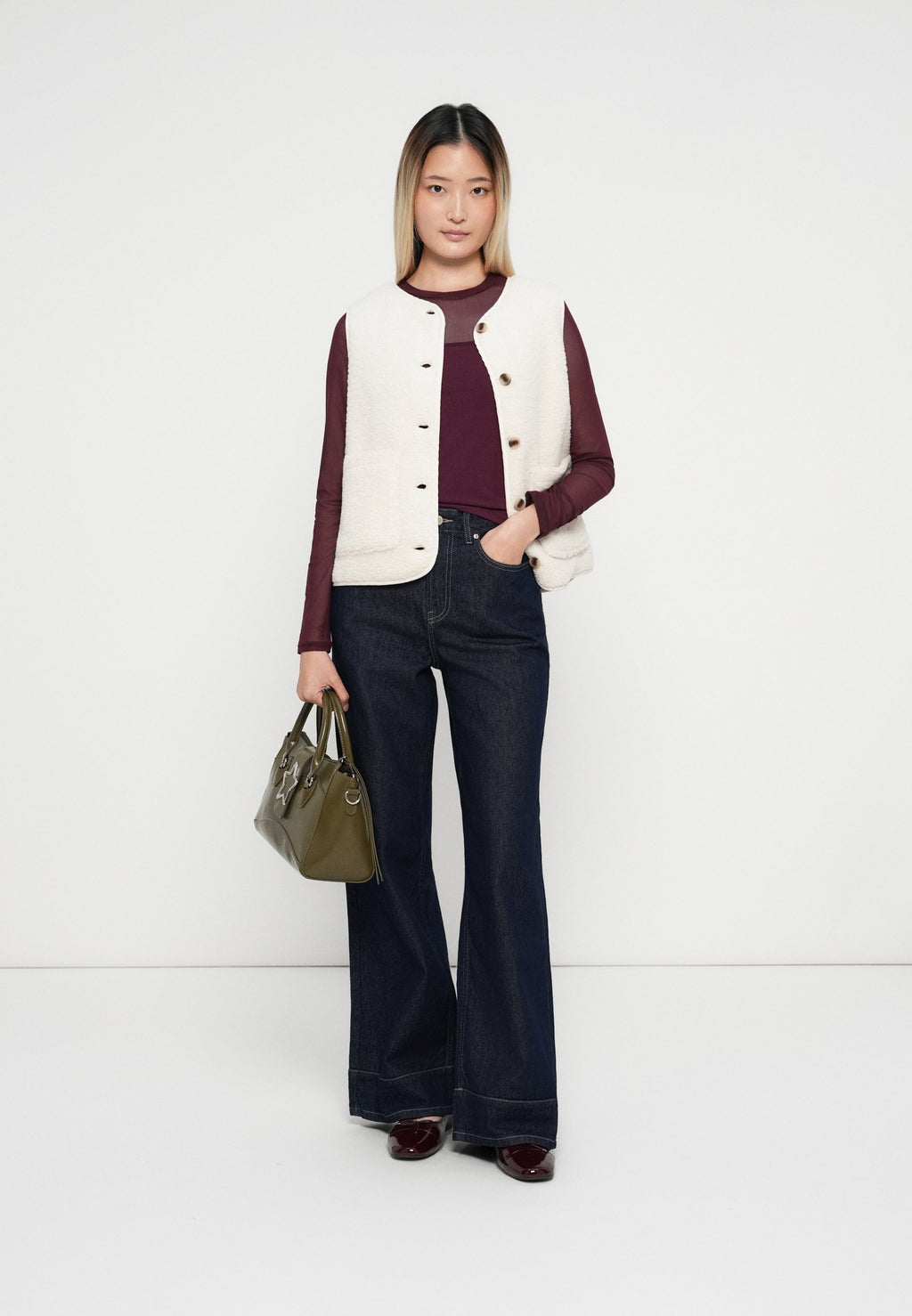 Wide-fit ONLLINEA High waist Wide Leg Fit Media 2