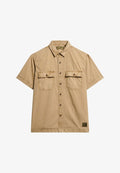 Superdry & Co MILITARY SHORT SLEEVE  - Shirt - canyon sand brown