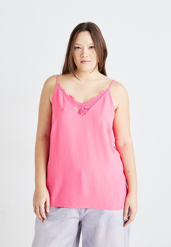 ONLY Carmakoma CARMETTA LIFE MIX LACE SINGLET WVN
