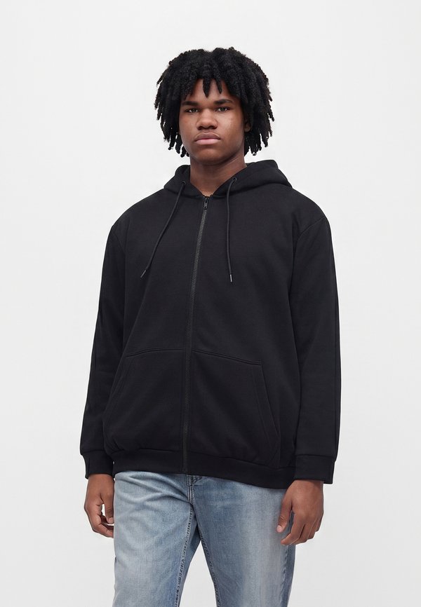 Jack & Jones JJEBRADLEY ZIP HOOD - Zip-up sweatshirt - black