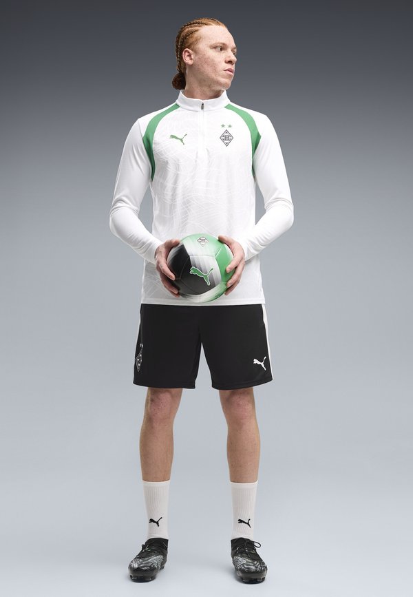 Puma BORUSSIA MÖNCHENGLADBACH SLIM TRAININGSSHORTS - Sports shorts - black- white