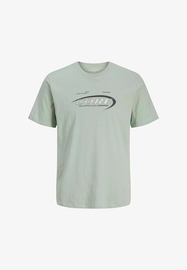 Jack & Jones Printed - Print T-shirt - aqua gray