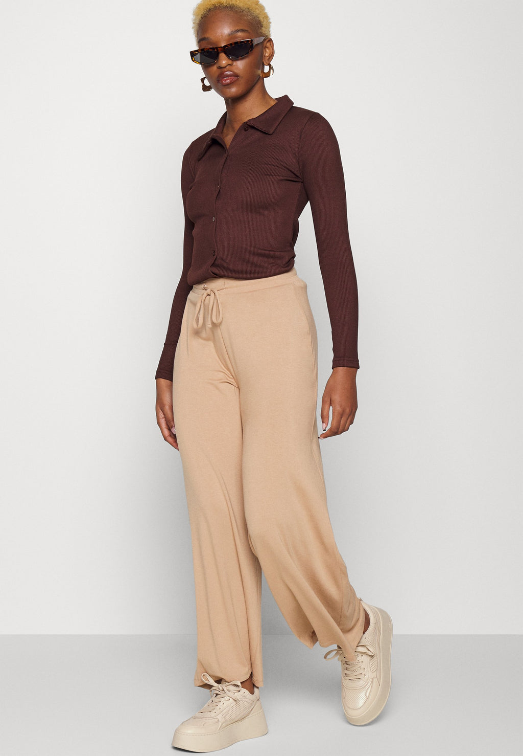South Beach Petite WIDE LEG TROUSER