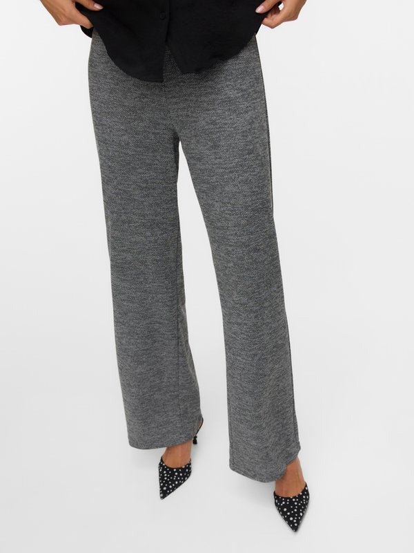 Vero Moda VMBERLIN WIDE PANT - Trousers - black