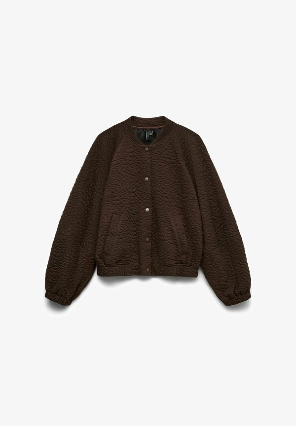 Vero Moda Bomber VMLEONIE Bomber - Bomber Jacket - chocolate torte