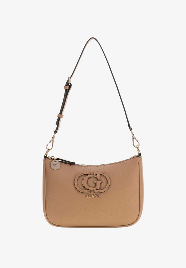 Guess ISOLA LOGO SCHULTERTASCHE - Handbag - beige