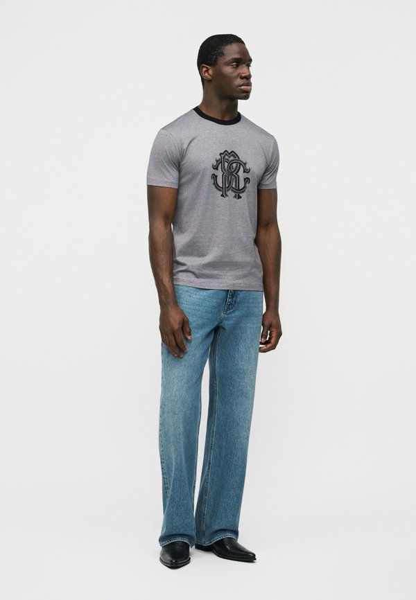 Cavalli Uomo MERCERIZED CHEST LOGO TEE