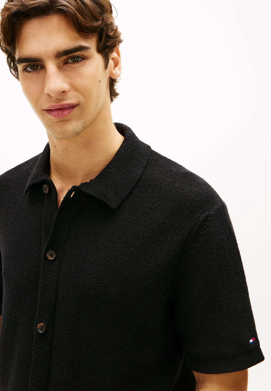 RELAXED FIT KNIT SHORT SLEEVE SHIRT Media 5