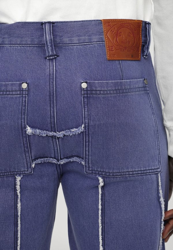 Evisu WORK PANT WITH DISTRESSED BACK DAICOCK SHAPE