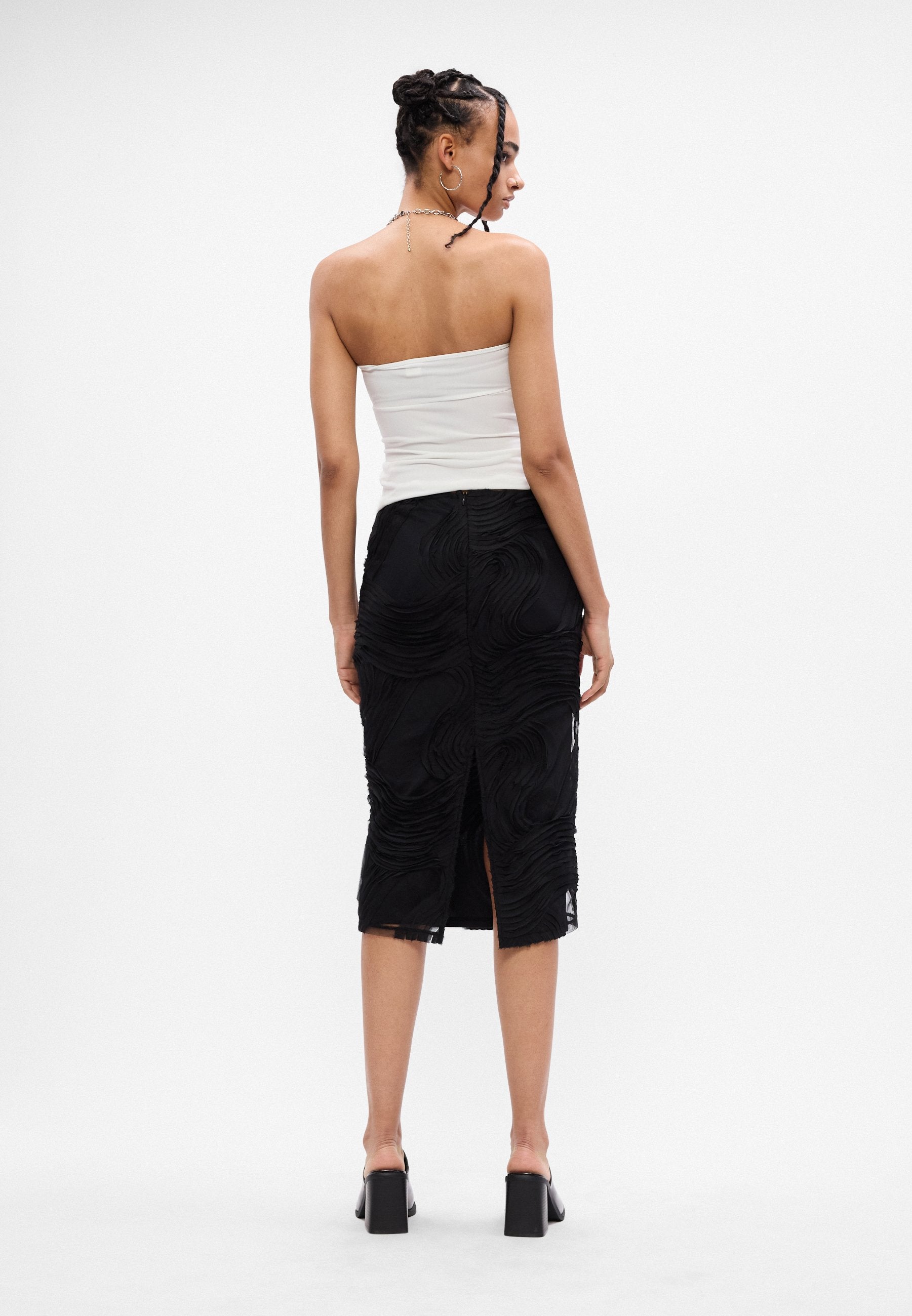 Gina Tricot STRUCTURED MIDI SKIRT