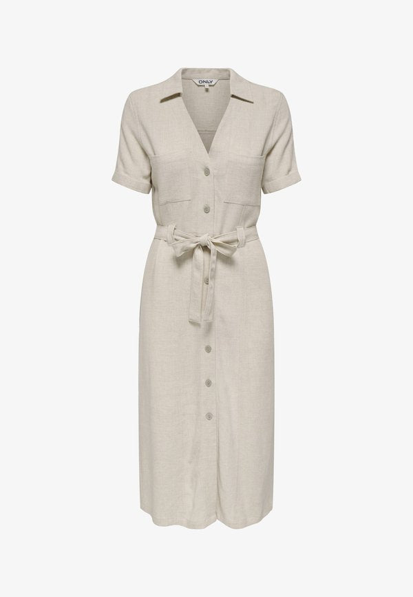 ONLY ONLSIESTA Linen Long - Shirt dress - moonbeam