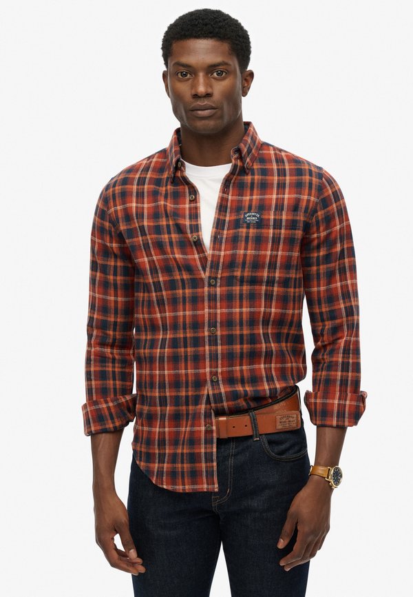 Superdry & Co Shirt - logger check orange