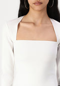 Abercrombie & Fitch The A&F Ava Long-Sleeve Sculpt Matte Bodysuit