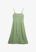 Superdry & Co PRINT BUTTON CAMI MIDI - Shirt dress - green ditsy