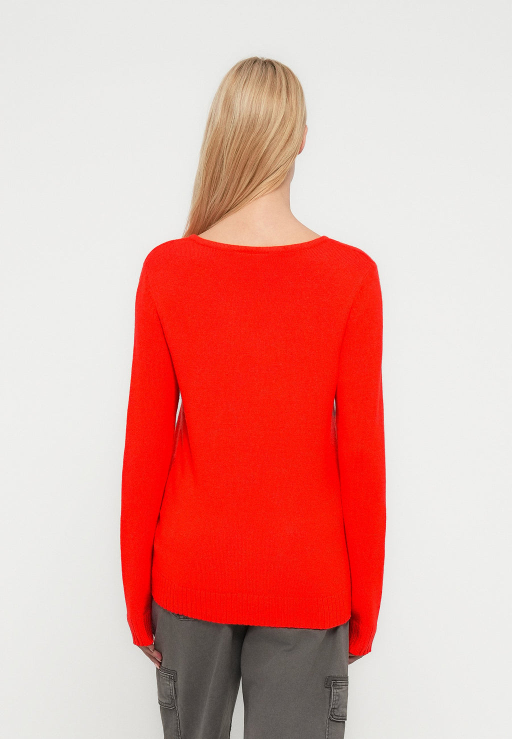VILA VIRIL V-NECK L/S KNIT TOP - NOOS