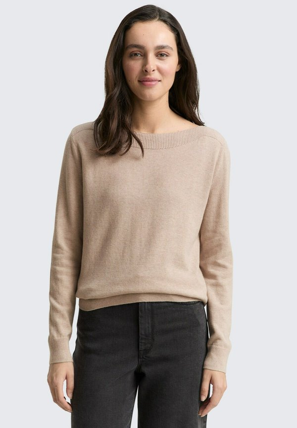 TOM TAILOR Jumper - soft taupe melange
