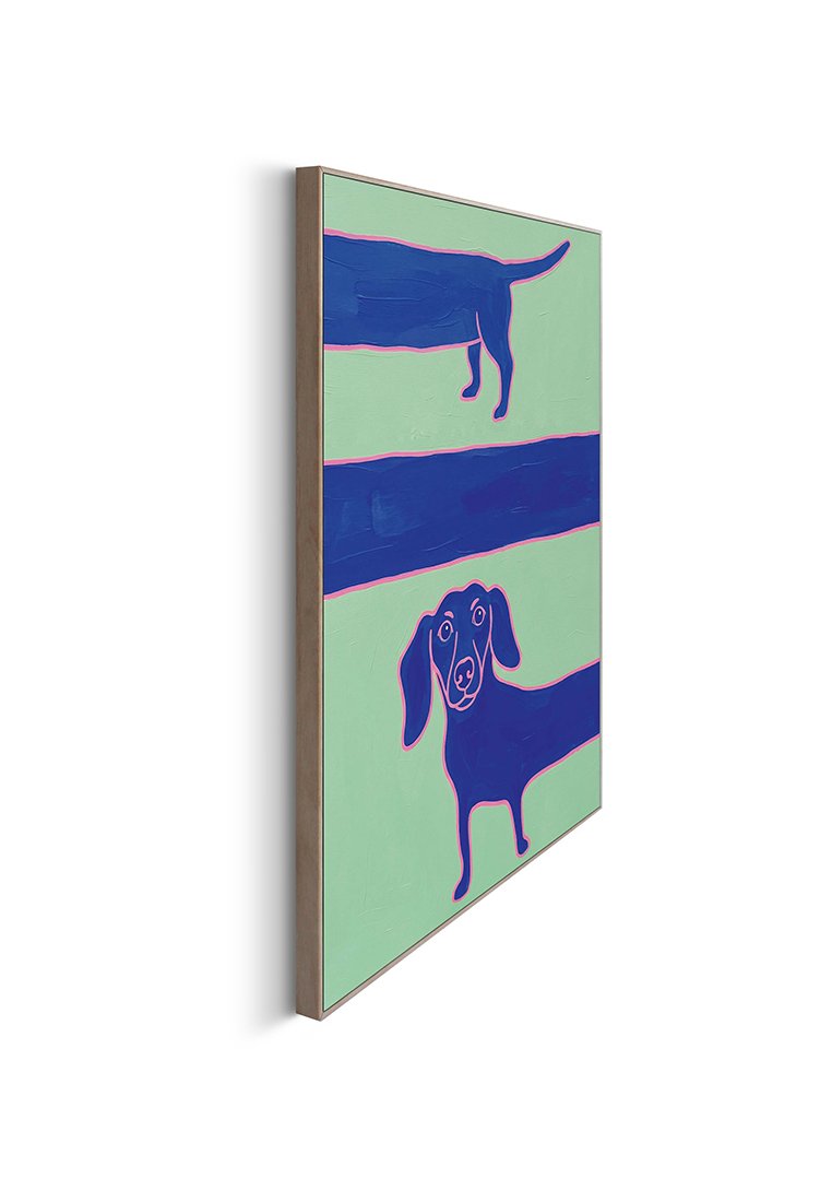 Orange Wallz LONG DACHSHUND