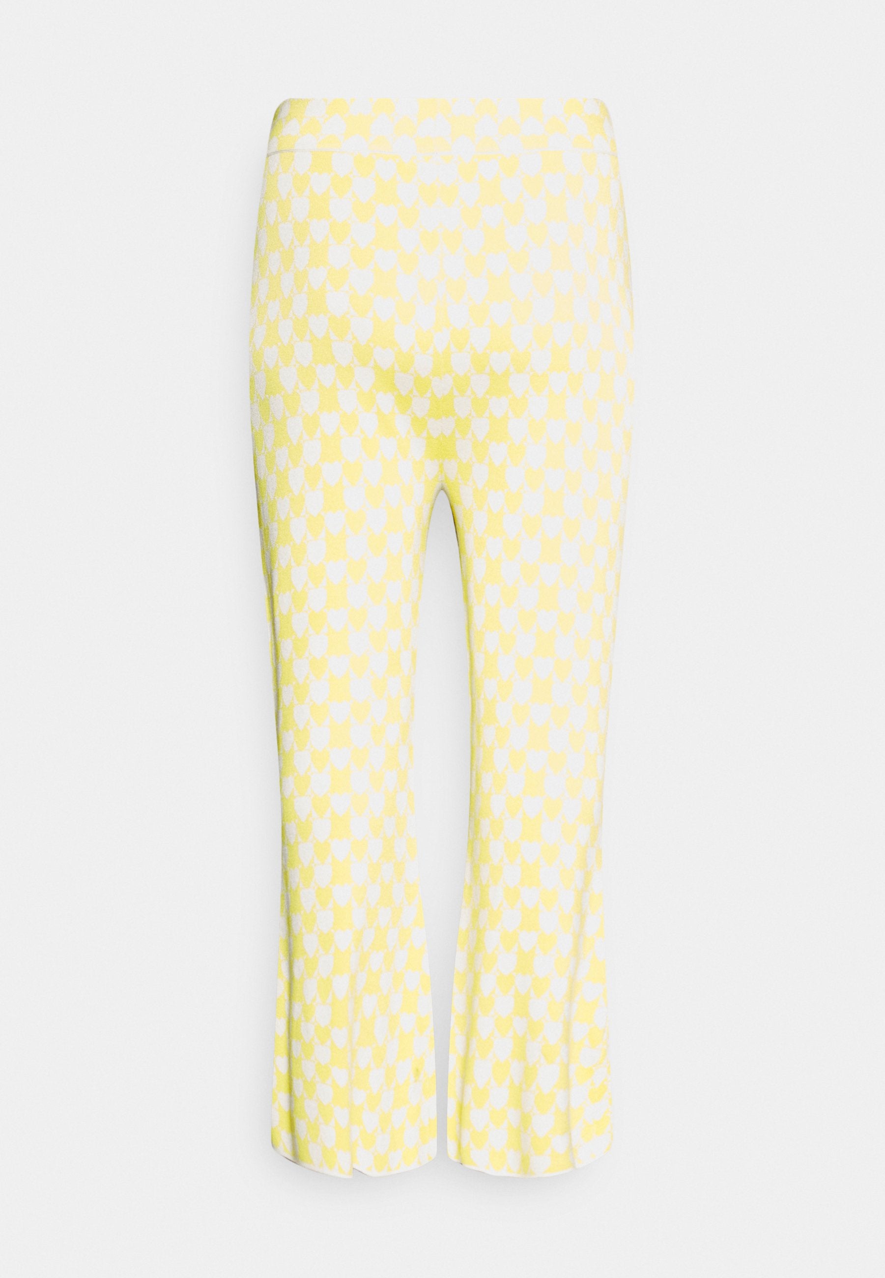 Glamorous Curve INTARSIA WIDE LEG CROPPED TROUSER