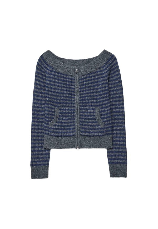 Stradivarius BOAT NECK WITH ZIP