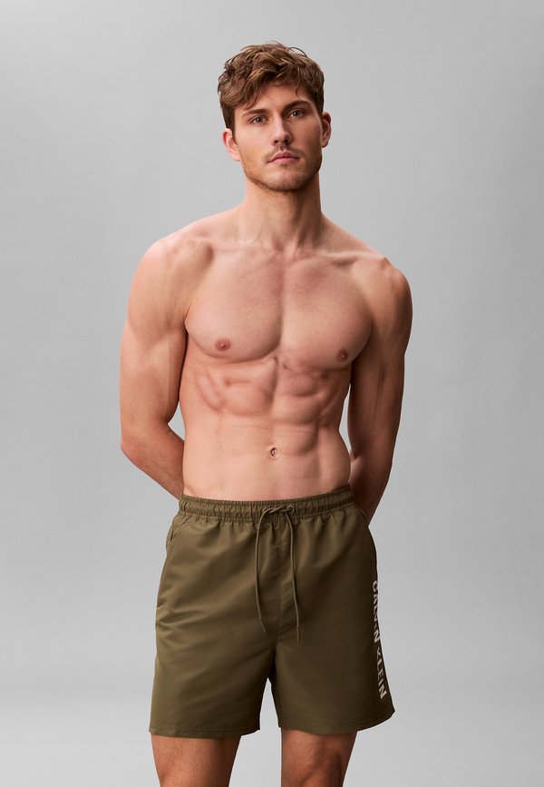 Calvin Klein Swimwear MEDIUM DRAWSTRING INTENSE POWER  - Swimming shorts - brush green