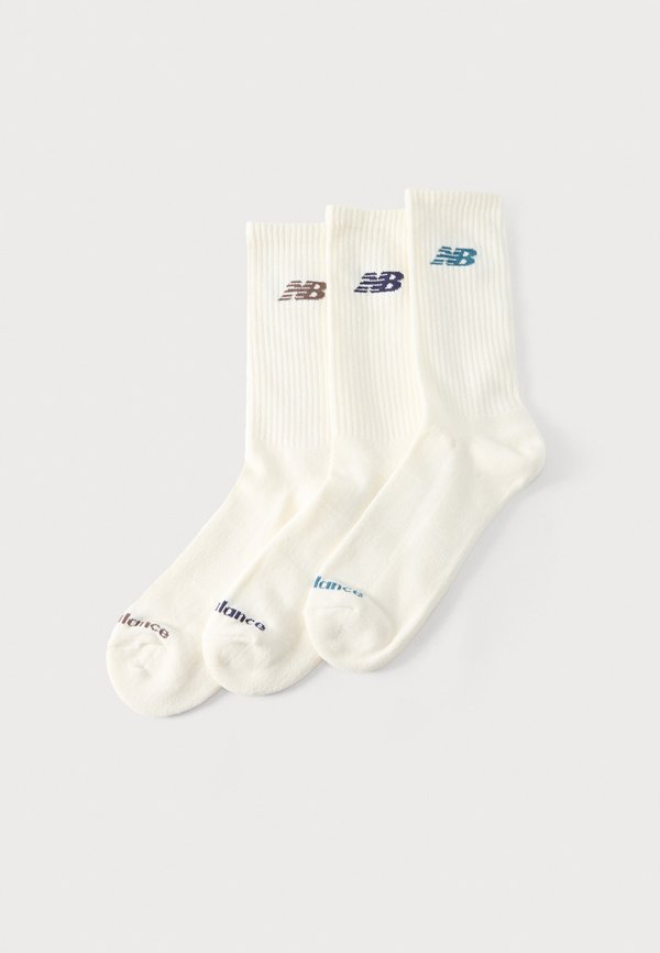 New Balance EVERYDAY SEASONAL CREW UNISEX 3 PACK - Socks - off-white